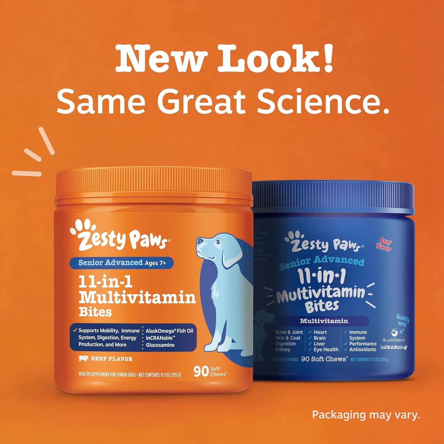 image:imageZesty Paws 10in1 Dog Vitamins Dog Multivitamin Powder Salmon 30 CtBeef Advanced