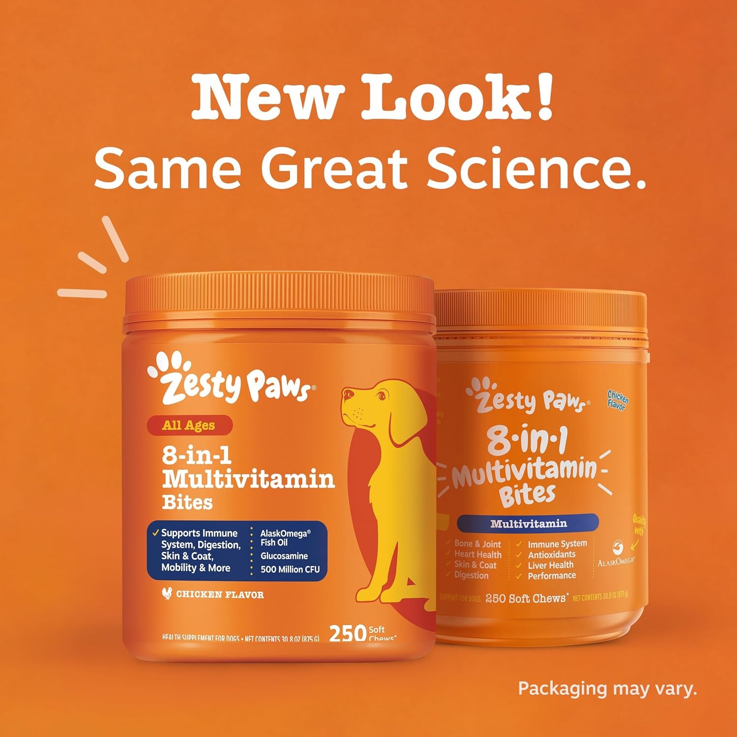 image:imageZesty Paws 10in1 Dog Vitamins Dog Multivitamin Powder Salmon 30 CtChicken 8in1