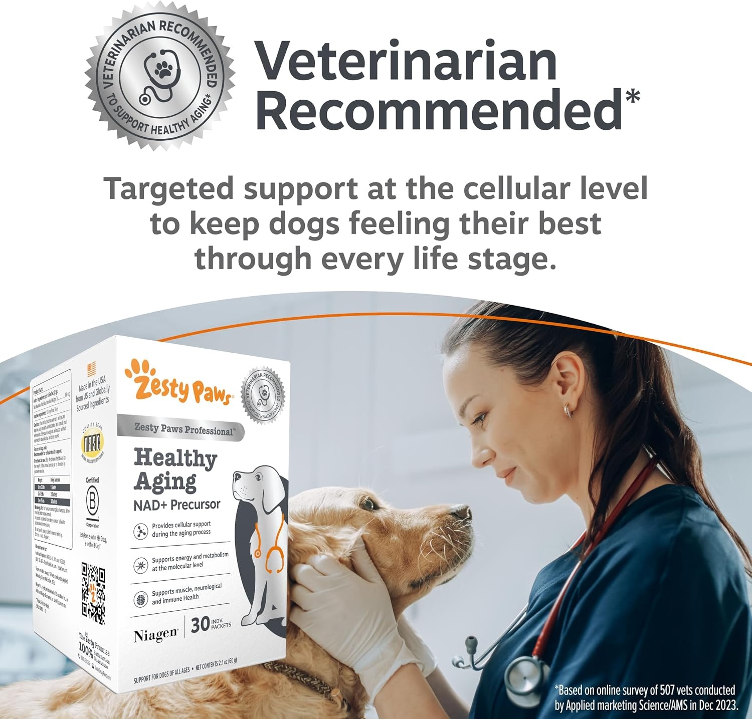 image:imageZesty Paws 10in1 Dog Vitamins Dog Multivitamin Powder Salmon 30 CtHealthy Aging