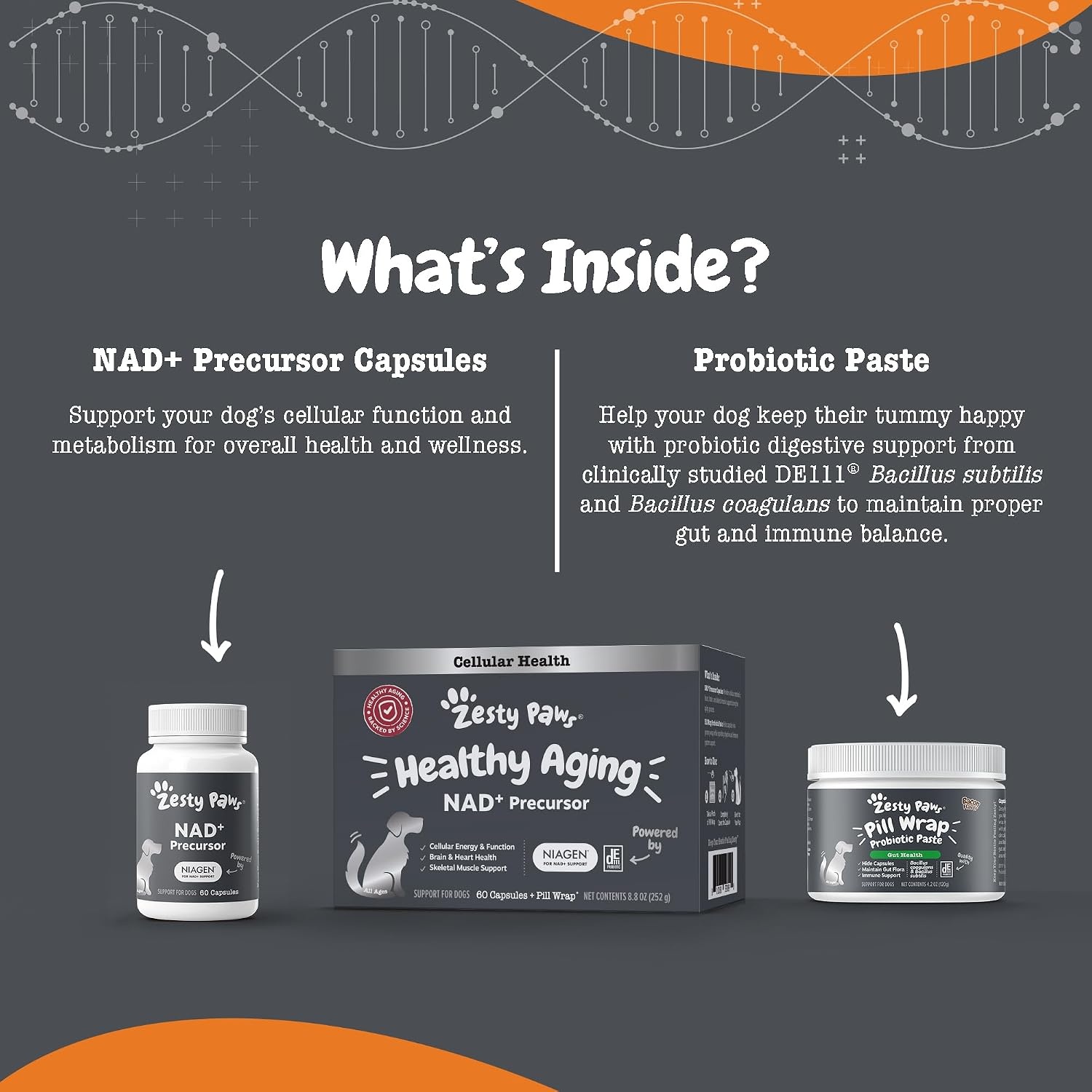 image:imageZesty Paws 10in1 Dog Vitamins Dog Multivitamin Powder Salmon 30 CtHealthy Aging