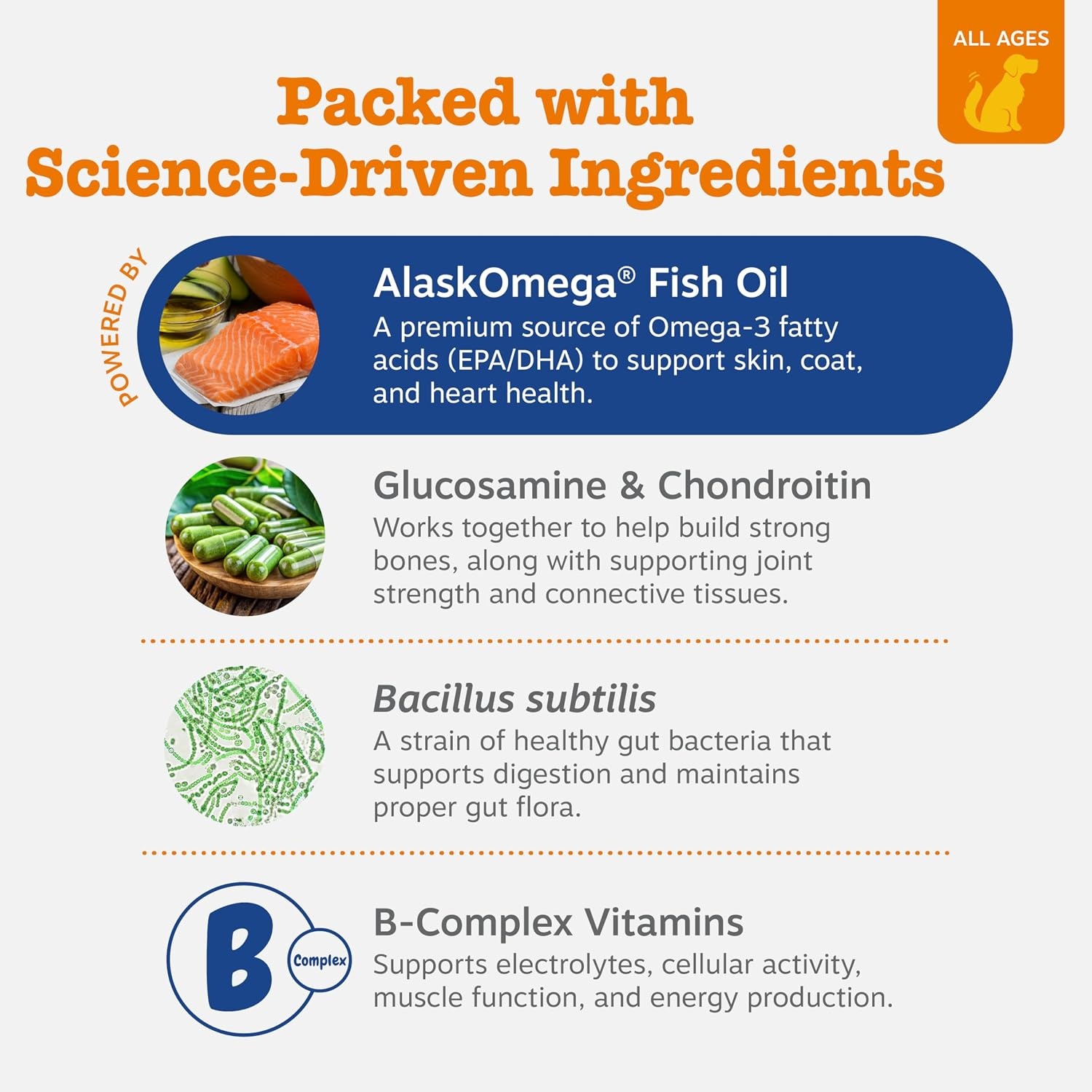 image:imageZesty Paws 10in1 Dog Vitamins Dog Multivitamin Powder Salmon 30 CtPeanut Butter 8in1