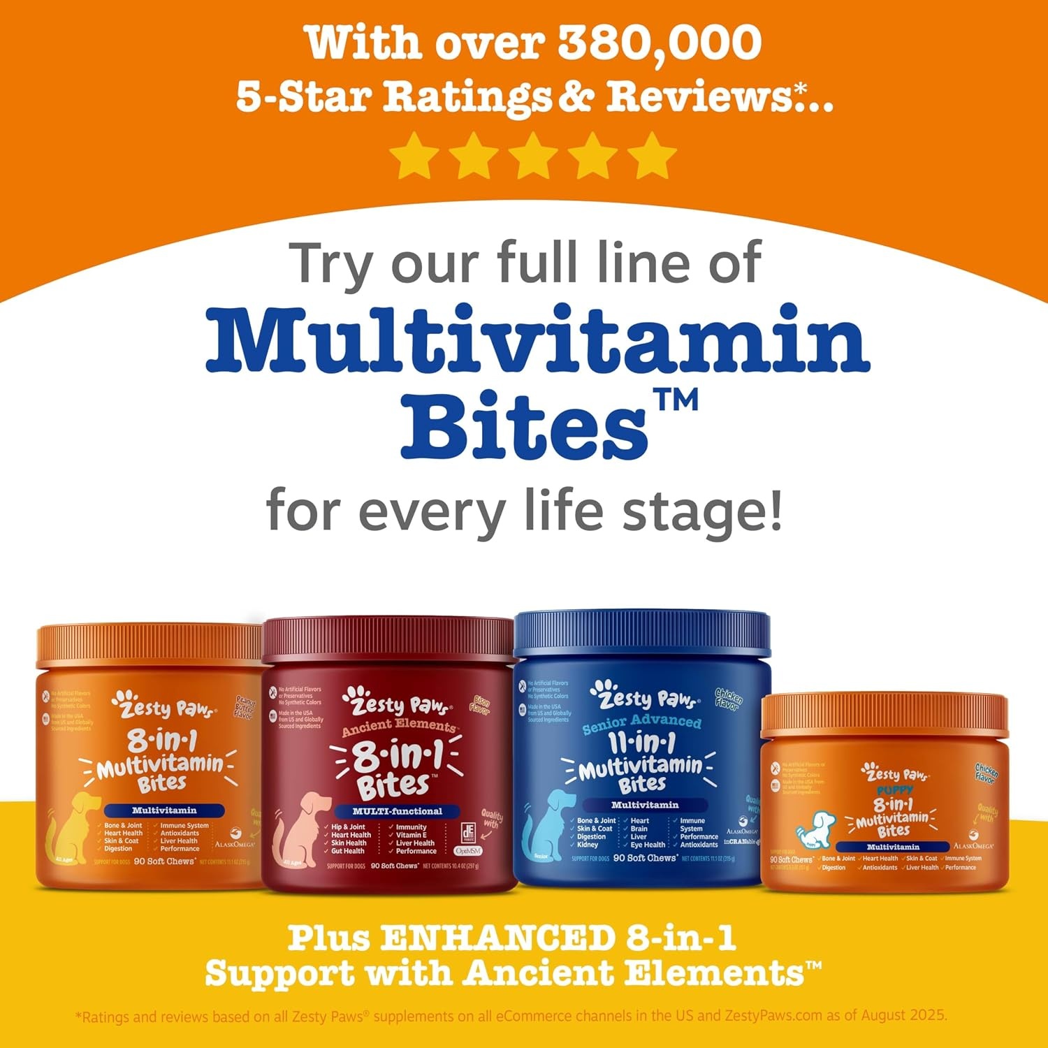 image:imageZesty Paws 10in1 Dog Vitamins Dog Multivitamin Powder Salmon 30 CtSalmon 10in1 Powder
