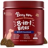 Zesty Paws 10-in-1 Dog Vitamins – Dog Multivitamin Powder, Salmon, 30 Ct(Bison – 8-in-1)